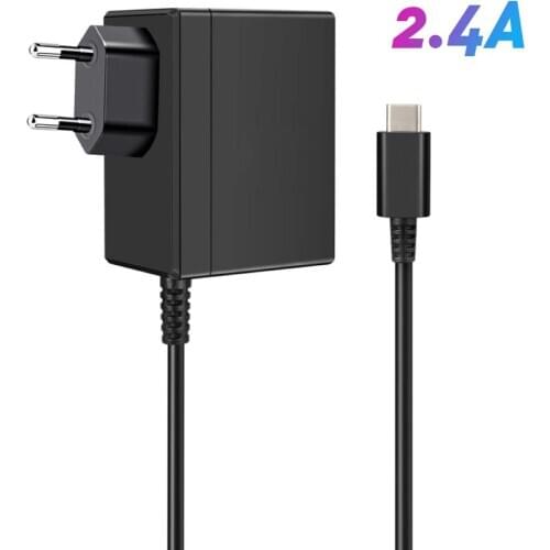 Portable 5V 2.4A Gamepad Charger Adapter EU/US Plug for Nintendo Switch NS