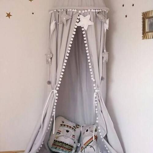 New Cotton Baby Canopy Mosquito Net Anti Mosquito Princess Bed Canopy Girls Room Decoration Bed Canopy Pest Control Reject Net