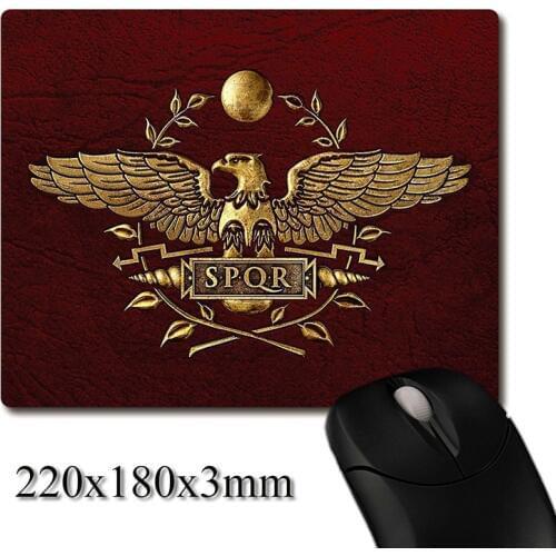 The first Roman Legion Eagle Flag image printed Heavy weaving anti-slip rubber pad office mouse pad Coaster Party favor gifts