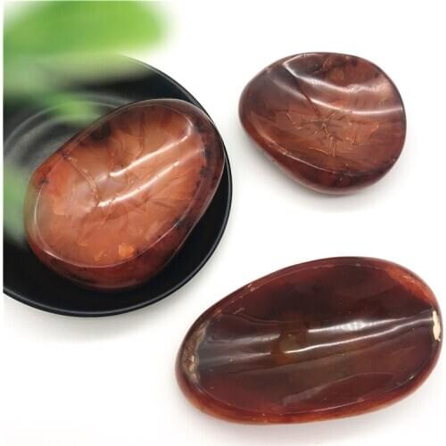 Drop Shipping 1PC Natural Carnelian Crystal Bowl Red Agate Crystal Ashtray Specimen Reiki Healing Natural Stones and Crystals