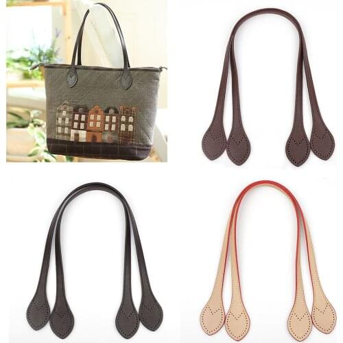 Genuine Leather Shoulder Bag Strap 60CM Long Coffee Black Beige Wine Red Color Female Bag Belt DIY Accessories