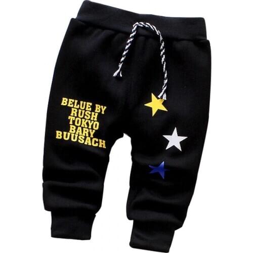 Autumn & Winter New Baby Pants Plus Velvet Warm Cute 0-3 Year Star Pattern Fashion Cute Warm Comfort Baby Boy Girls Pants