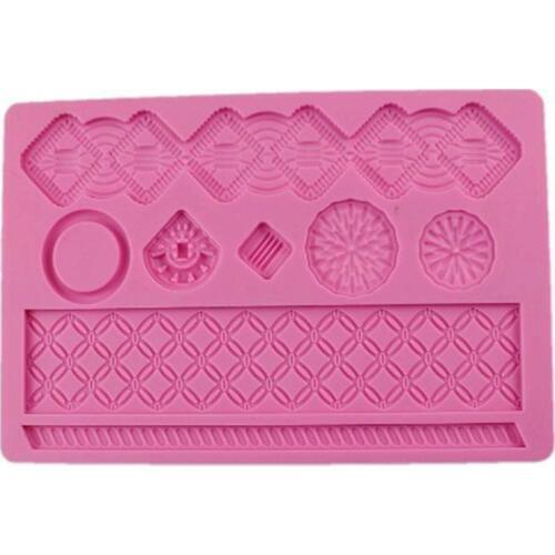 Flower Lace Silicone Mold Chocolate Fondant Cake Decoration Soap Baking Tool