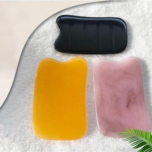 1pcs Beeswax Guasha Scraping Massage Scraper Face Massager Acupuncture Gua Sha Board