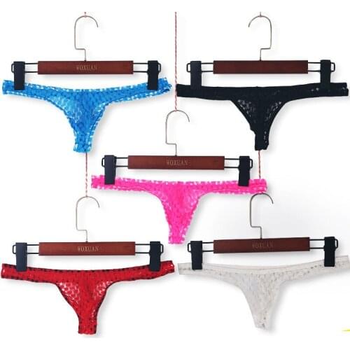 Transparent Men Mesh Thong Underwear Sexy Breathable Hollow T-back Male G-String Thongs Gay See Through Lingerie