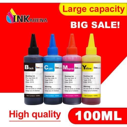 INKARENA Refilled INK Replacement For HP Designjet 500 500ps 800 800ps 815m Refill Dye Ink CISS Cartridge Bottle Refillable