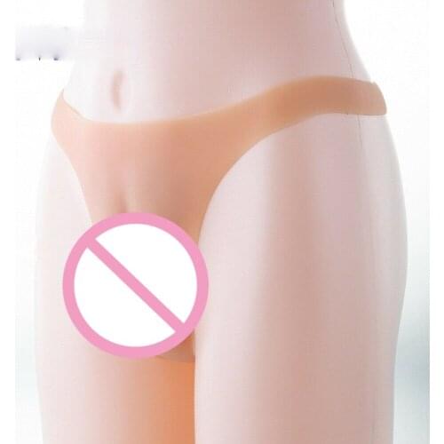T Thongs Fake Vagina Panty Cosplay Transvestite Full Silicone Underwear Body Shaper Crossdresser Transgender Queen Shapewear