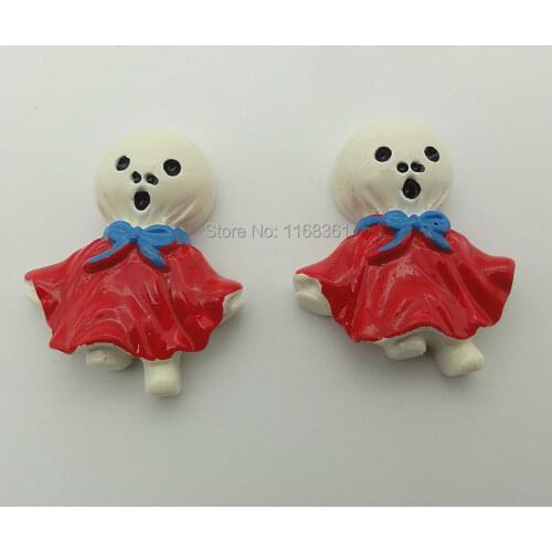 1pcs/lot Halloween resin flat back simulation Zombie red skull baby 29mm Embellishment DIY Phone Decoration C113-10