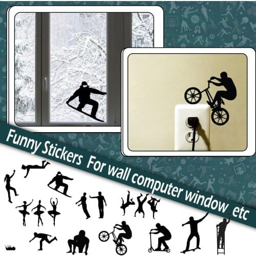 25# Climbing Wall Decal Fabric Sticker Sports Series Light Switch Wall Stickers Creative home Decor Wallpaper Party Decor