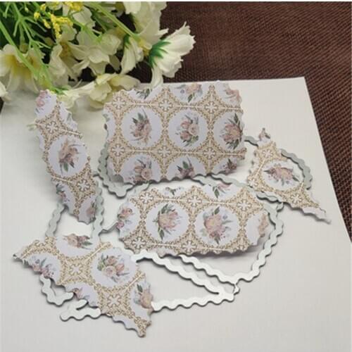 5Pcs/Set Shapes of Stamps Metal Cutting Dies Stencils For DIY Scrapbooking Decorative Embossing Handcraft Die Cutting Template