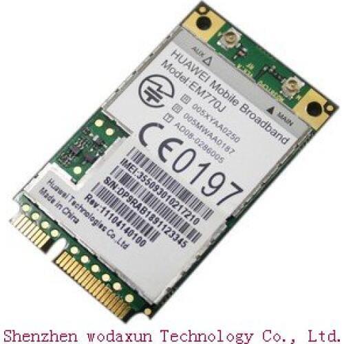 HUAWEI EM770J 3G WWAN MINI PCI-E WIRELESS CARD EDGE HSPDA 7.2M
