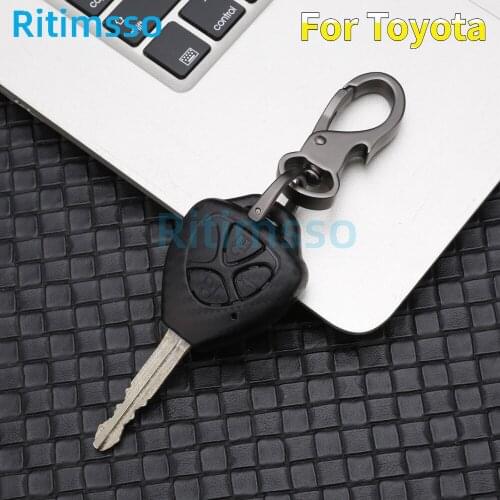 Carbon Fiber Key Cover Case For Toyota Corolla Hilux Vitz Rav4 Aqua Camry Highlander Land Cruiser Pardo Prius