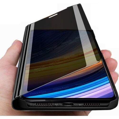 PocoX3 Pro Case Smart Mirror Flip Magnetic Phone Covers For Xiaomi Poco X3 NFC Pocco Pocophone Little X 3 X3Pro Stand Book Coque