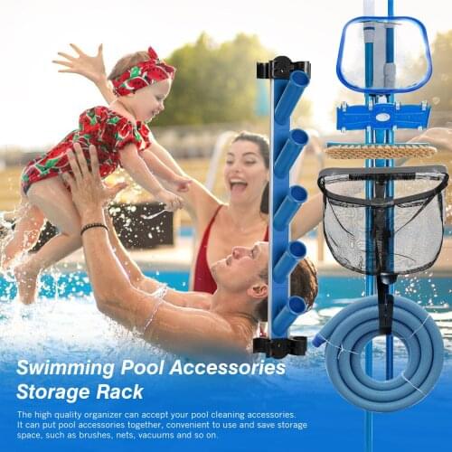 Swimming Supplies Hook Swimming Pool Garden Cleaning Tool Rack Plastic Storage Hook Outdoor Hanger