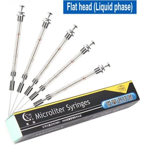 Sharp point chromatographic sampling needle gas phase injector microsyringe free shiping