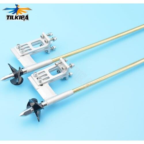 Left/Right 4mm all-in-one Flex Shaft Cable Drive Dog Prop Nut Prop Shaft Plastic Gasket Brass Tube And Strut For Rc Boat