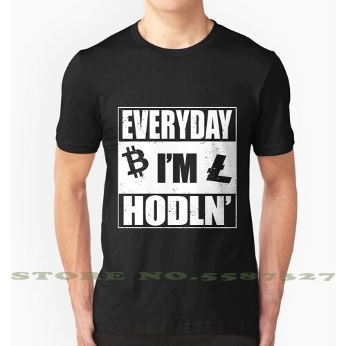 Straight Outta Blockchain Cool Design Trendy T-Shirt Tee Jsnip Hodl Bitcoin Litecoin