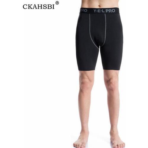 CKAHSBI Men Compression Shorts Football Trousers Jogging Sportswear Gym Crossfit Shorts Pantalones Quickly Dry Running Short