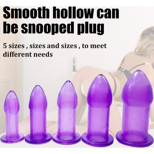 Soft Silicone Anal Plug Masturbator Anal Trainer Butt Plugs Prostate Massage Expansion Stimulator Adult Sex Toys for Beginner