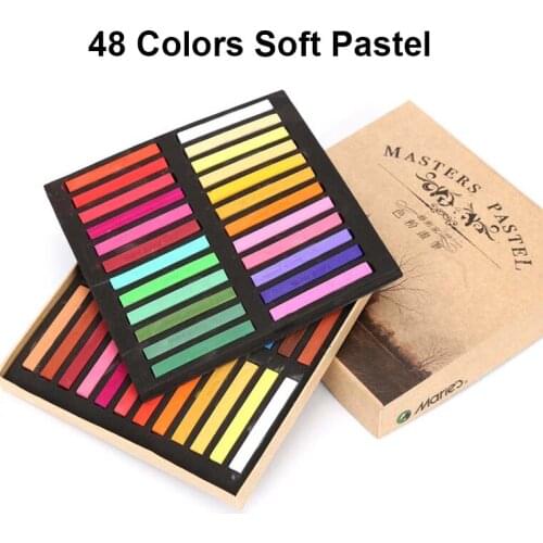Non toxic square chalk art iridescent artist soft pastels