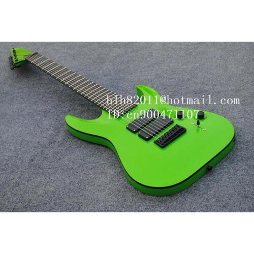 New 8-strings electric guitar in green with black hardware and ebony fingerboard made in China + free shipping+foam box F-2107