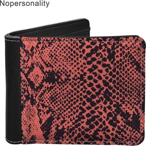 Nopersonality New Men Wallet Animal Print Foldable Coin Wallets Purses Short Business Card Holder for Man Slim Thin Money Bags