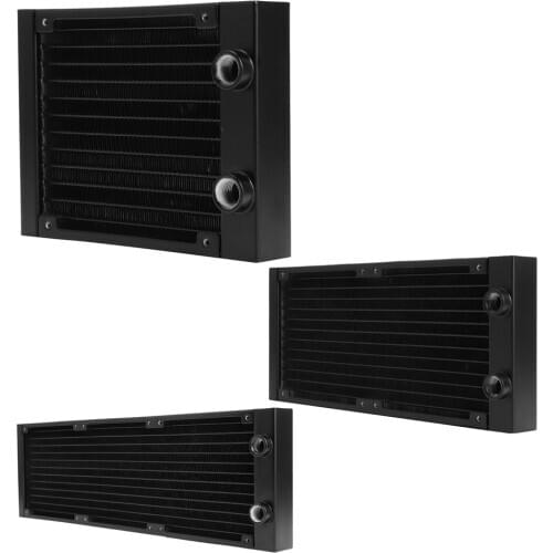 PC Water Cooling Aluminum Radiator Multi-Channels 60mm 80mm 90mm 120mm 240mm For Computer LED Beauty Apparatus