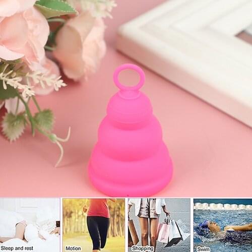 Folding Feminine Hygiene Period Cup Excellent Menstrual Cup Of Medical Silicone Menstrual Cup For Women Menstrual Period