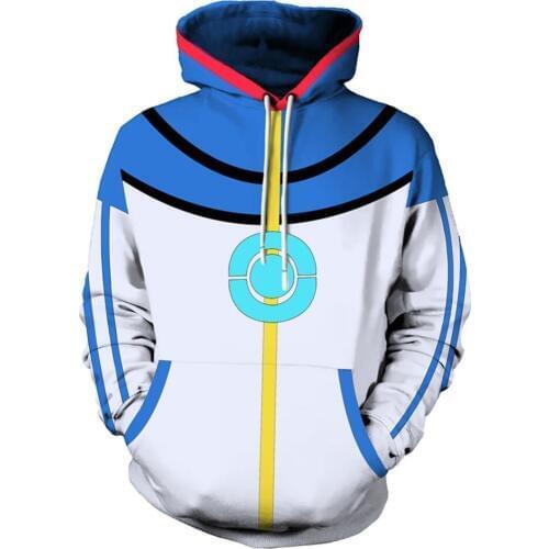 Adult Men Women 3D Print Poke Ball Print Hoodie Pokemen Go Hooded Hoodies Pullover Tops Hoody Clothing