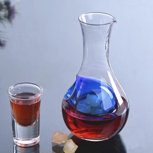 450ml Unique Crystal Glass Wine Decanter Wine Aerator Container Wine Jug Keep Fresh Wine Carafe Cocktail Champagne Cooling Tools