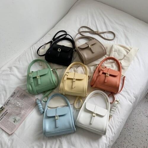 Large CapacityNew Ladies Bag Small Square Shoulder Slung Handbag Shoulder Bags Casual Pure Color All-match Free Shipping