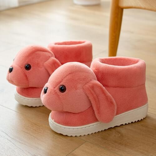 Winter Kids Fashion snow boy thick Child cotton shoes warm plush soft bottom girls short ski Cartoons baby dog toddler boots