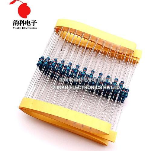 100pcs 680 ohms 1/4W 680R Metal Film Resistor 680ohm 0.25W 1% ROHS