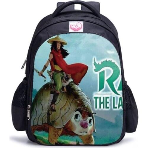 16 Inch Raya and The Last Dragon Backpack Casual Cartoon Primary Boy/girl Daily Bags Funny Kawaii Mochila Travel Schoolbags