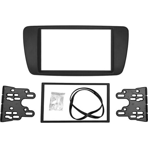 2 DIN Adapter CD Trim Panel Stereo Interface Radio Car Frame Panel Fascia for SEAT Ibiza 2008