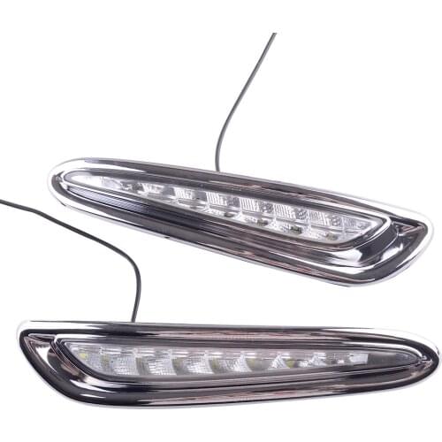 2pcs/set Car LED Daytime Running Lights DRL Fog Lamp DC 12V ABS fit for Mazda 3 Axela 2010 2011 2012 2013