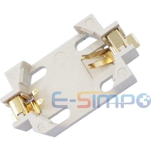 3V CR2032 CR2025 CR2016 Battery Socket BS-6 SMD Button Battery Holder,Gold Plate
