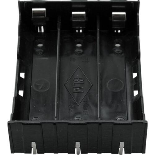 20pcs 3x18650 batteries Storage Case Box Holder Black Lithium 18650 in Parallel 3.7V