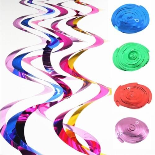 6PCS/lot Lovely Swirl Decoration DIY Metallic Hanging Pendant for Wedding Supplies Baby Shower Birthday Party Decorations