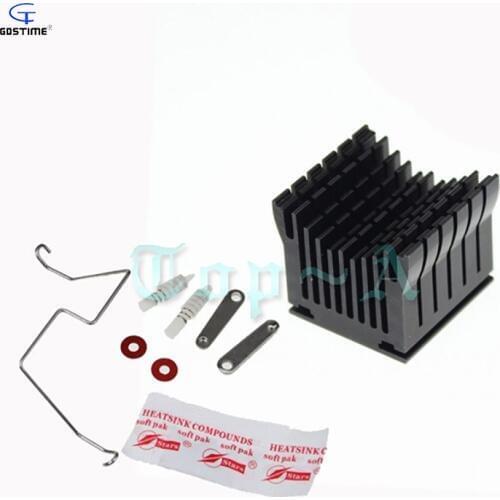 1pcs DIY Aluminium NorthBridge Heatsink Chipest Cooler North Bridge Heat Sink Radiator 40x38x36mm Black