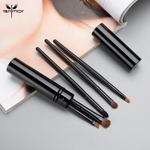 Anmor Makeup Brushes Set 5pcs/lot Eye Shadow Blending Eyeliner Eyebrow Professional Eyeshadow Make Up Brush With Cylinder