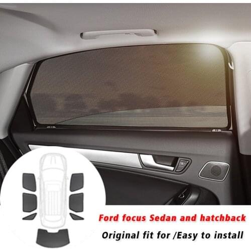 Custom fit Car Sun Shade Car Curtain Car Side Windows Sun Visor Shield Sunshade Accessories for Ford focus Sedan and hatchback
