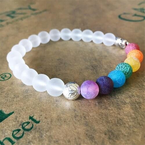 Natural Stone Beads Healing Balance Elephant Charm Bracelets Yoga Prayer Bead Bracelet For Men Women