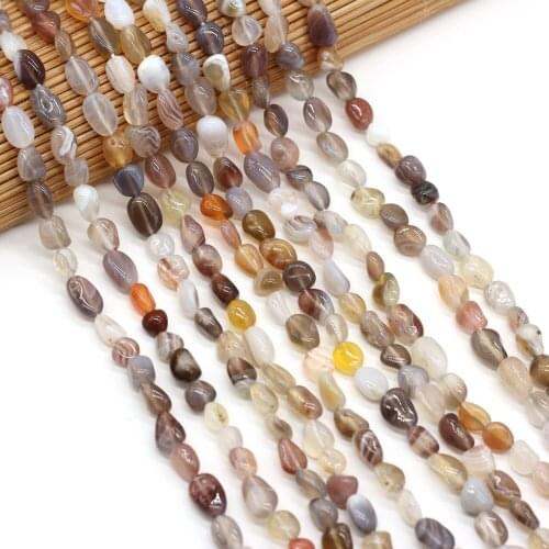Natural Irregular Persian Gulf Agates Beads Smooth Loose Spacer Beads for Jewelry Making DIY Necklace Bracelet Craft Accessories