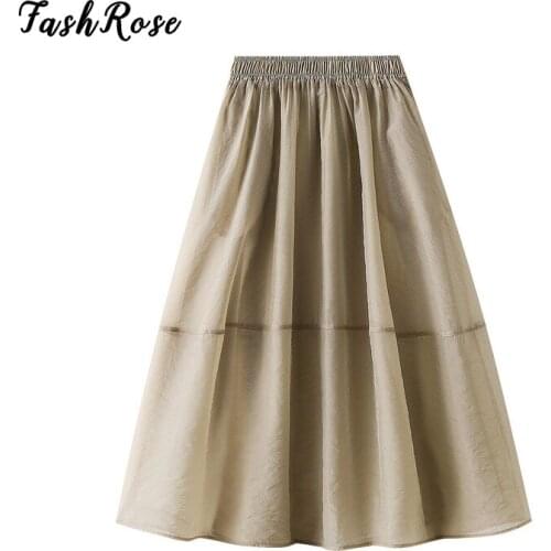 Женские юбки с высокой талией FASHROSE China At AliExpress