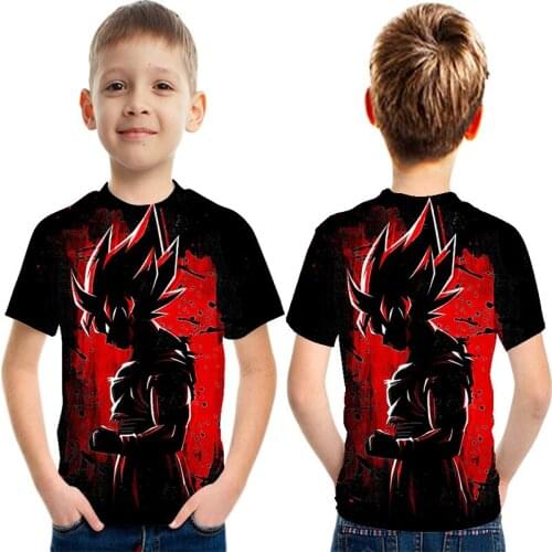 DRAGON BALL T-shirt Breathable and Sweat-absorbent Short Sleeves Children Universal Tops Cartoon Anime Summer Clothes 2021 News