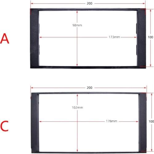 HiMISS Car Refitting DVD Frame Panel Dash Kit for Toyota Camry etc