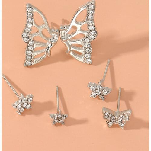 New Fashion Trendy Butterfly Stars Ear Clip Cuff Wrap Earrings No Piercing-Clip On Cartilage Earrings for Women Girls Earrings