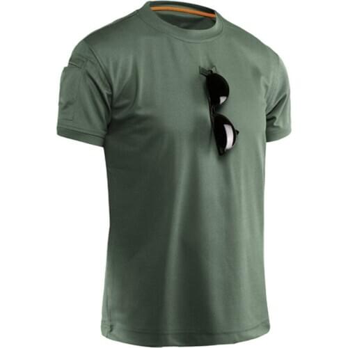 Top Quality Mens Summer Military Uniform Tactical Camouflage Short Sleeve T Shirt Mens Outdoor Work Clothes Army Combat Suit