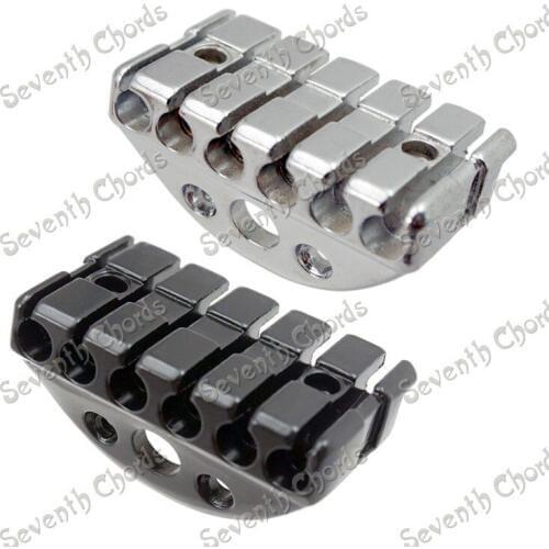 A Set Hang Strings Suspension type Locking Nut for Headless Guitar Replacement parts parts - Chrome - Black for choose
